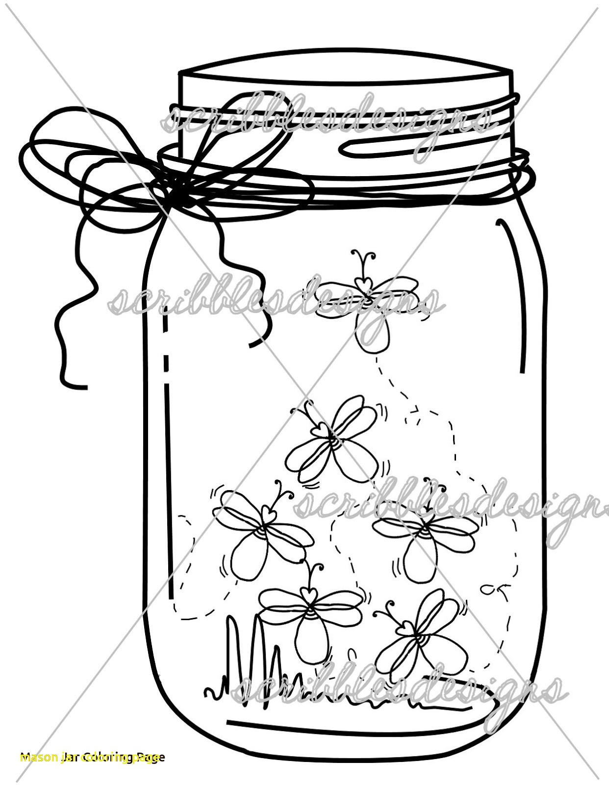 1242x1600 Mason Jar Coloring Page With Free Coloring Pages Mason Jar
