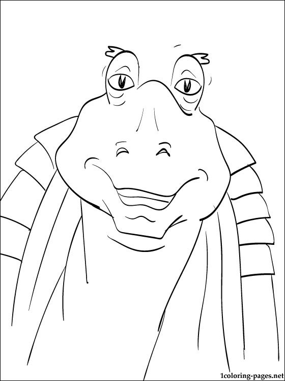 560x750 Star Wars Jar Jar Binks Coloring Page Coloring Pages