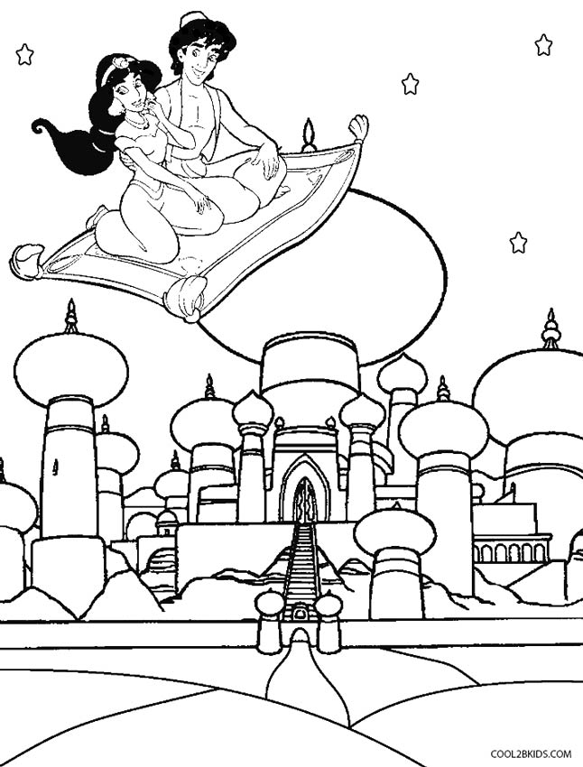 646x850 Printable Disney Aladdin Coloring Pages For Kids Cool2bkids