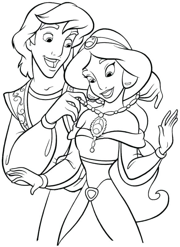 583x800 Jasmine Aladdin Coloring Pages 2 Coloring Page Jasmine