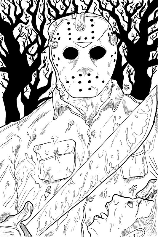533x800 Jason Voorhees Coloring Pages Online