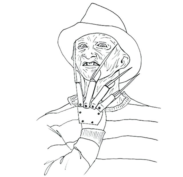 640x619 Coloring Pages Horror Movies Google Search Art Jason Voorhees