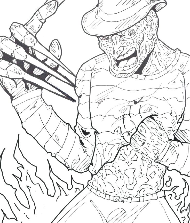 736x864 Freddy Vs Jason Coloring Pages Coloring Pages Doll Coloring Pages