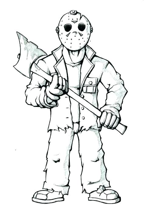 474x701 Jason Voorhees Coloring Pages Coloring Pages Coloring Jason