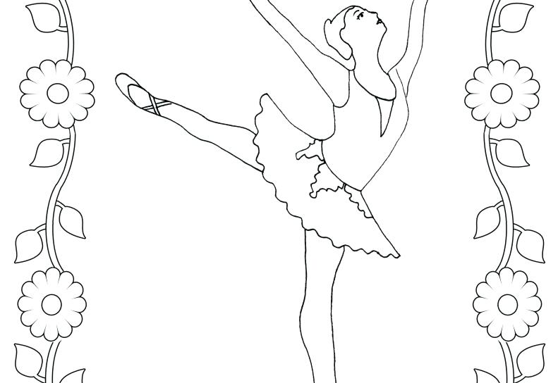 791x544 Dance Coloring Pages Ballerina Pencil Coloring Ballet Dancer Pages