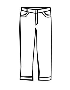 236x305 Blue Jeans Coloring Page Color Bros