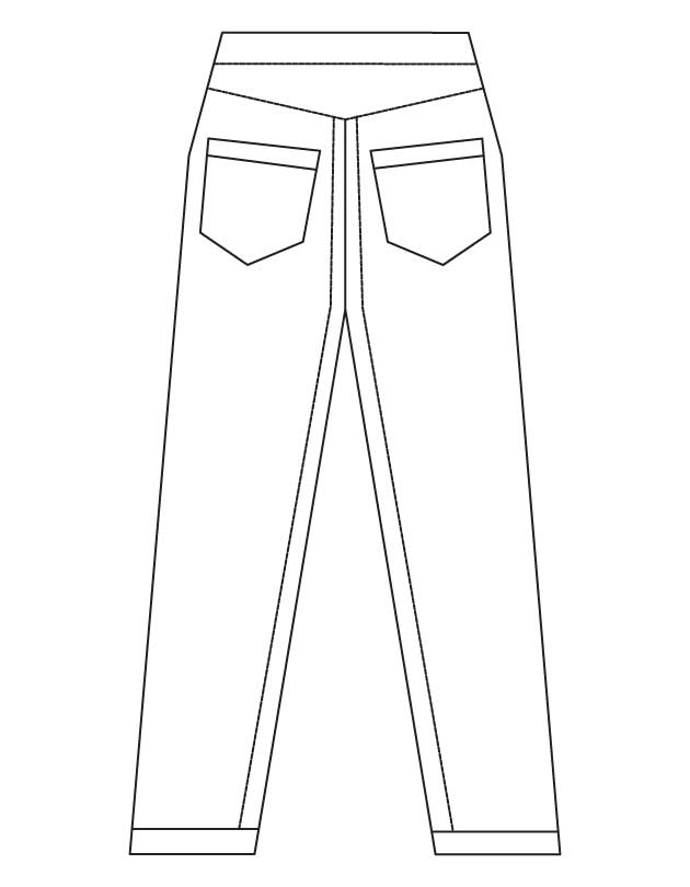 630x810 Blue Jeans Coloring Page