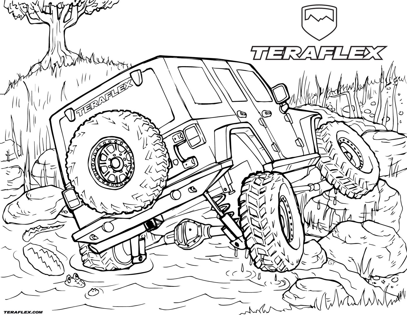 Jeep Wrangler Coloring Pages