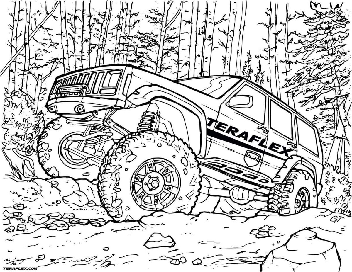 1200x928 Jeep Coloring Pages With Wallpaper Desktop Background Inside