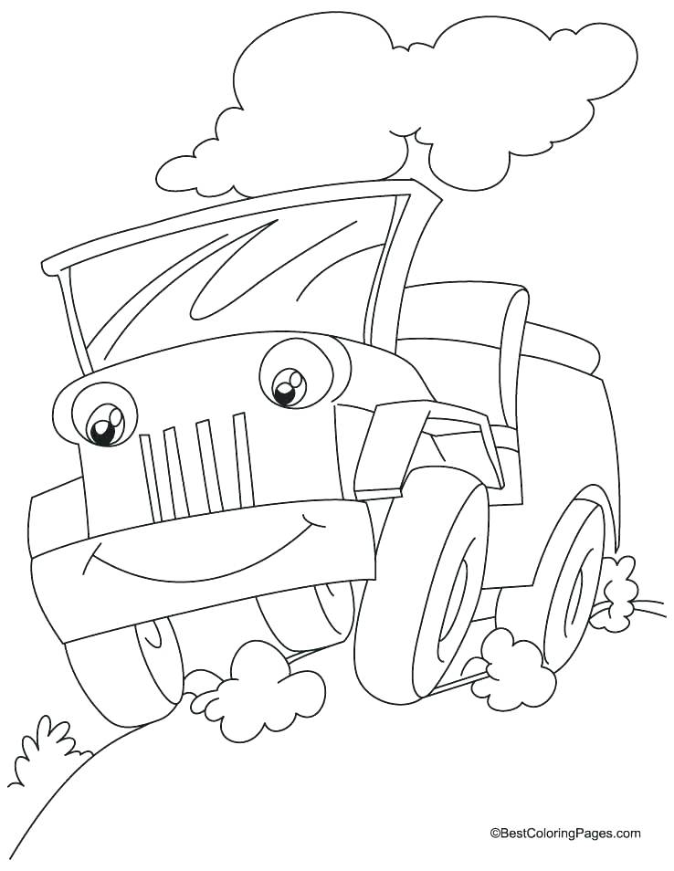738x954 Jeep Coloring Pages