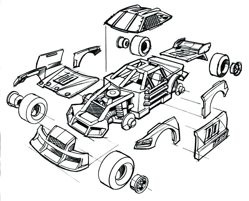 840x678 Nascar Coloring Pages 24