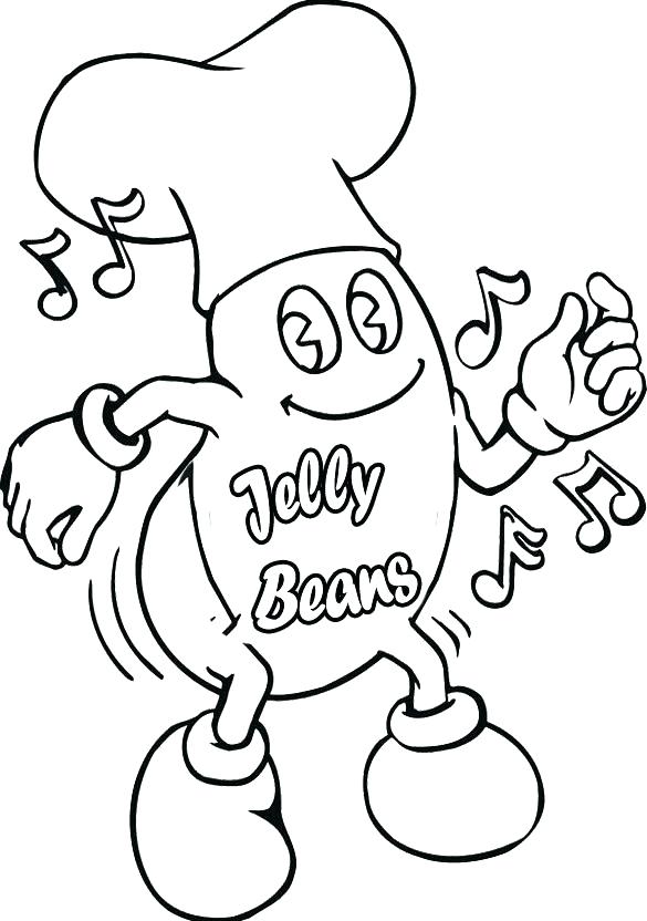 585x832 Jelly Bean Coloring Page Jelly Bean Coloring Page Bean Counter