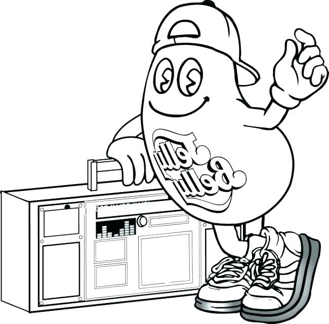 650x641 Jelly Bean Coloring Page Jelly Bean Coloring Page Perfect Jelly