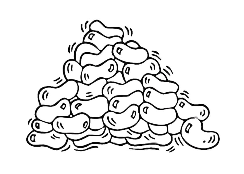 850x609 Printable Jelly Bean Coloring Page Many Interesting Cliparts
