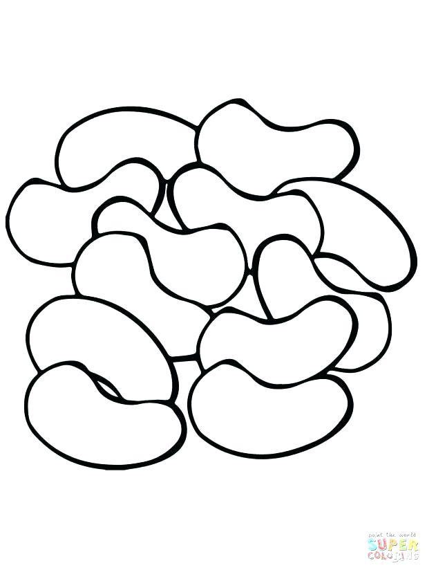 618x824 Jelly Bean Coloring Page Jelly Bean Coloring Page Kidney Beans