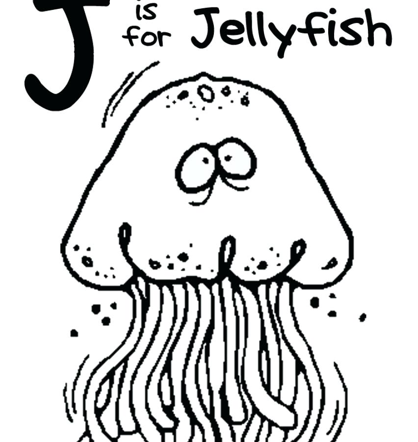 852x900 Jellyfish Coloring Pages For Toddler Printable Jelly Fish Kids Big