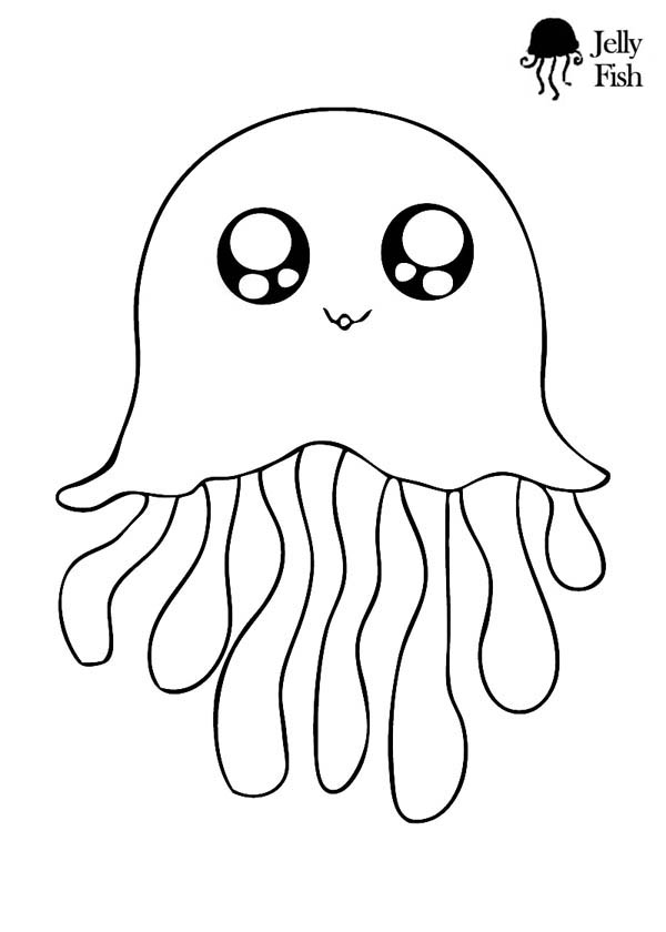600x840 Top 64 Jellyfish Coloring Pages