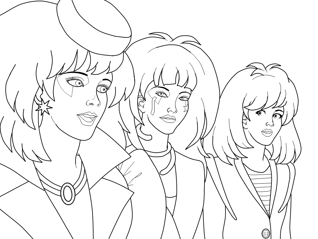 1024x768 Jem Coloring Pages