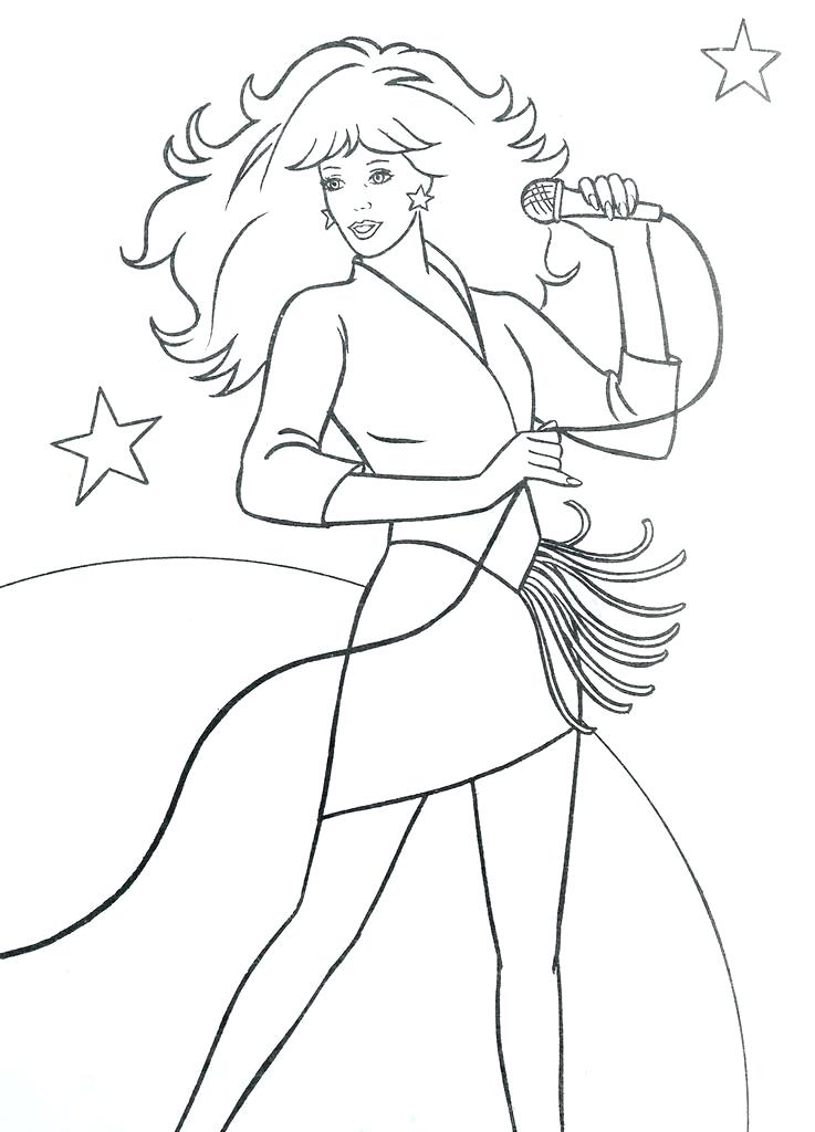 737x1024 Jem Coloring Pages With Colouring Amp Activity Book The Barbie