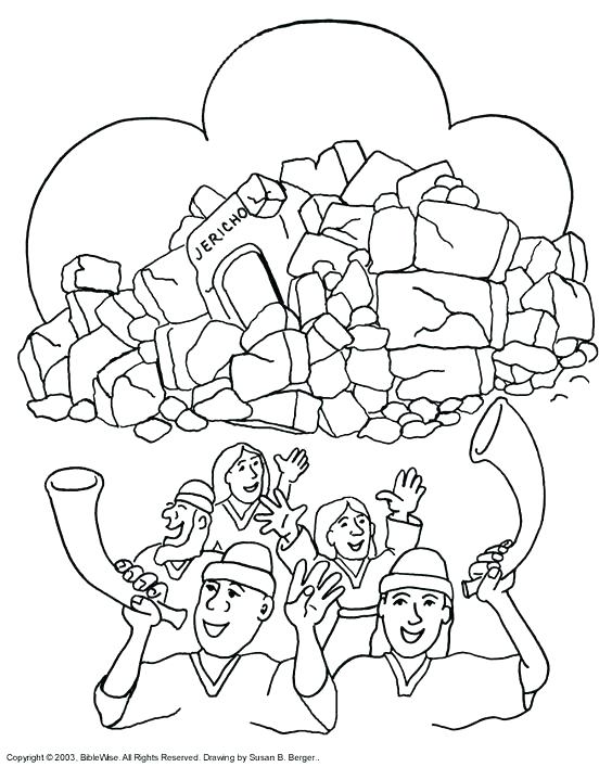 564x707 Joshua Fought The Battle Jericho Coloring Page 8 Fresh