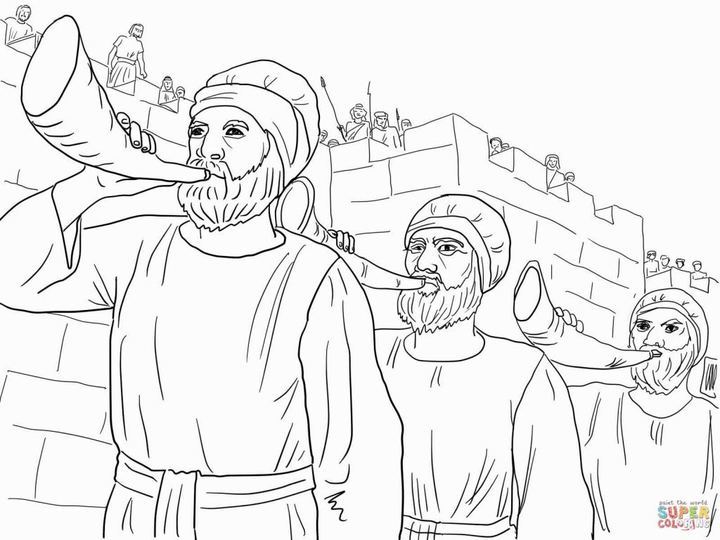 1024x768 Joshua Jericho Coloring Page Coloring Pages Joshua