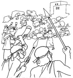 236x252 Jericho Coloring Page Wall Murals Bible Stories