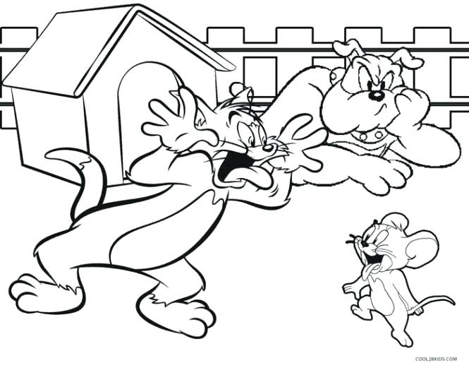 665x521 Tom And Jerry Coloring Pages Prepossessing Tom And Coloring Pages