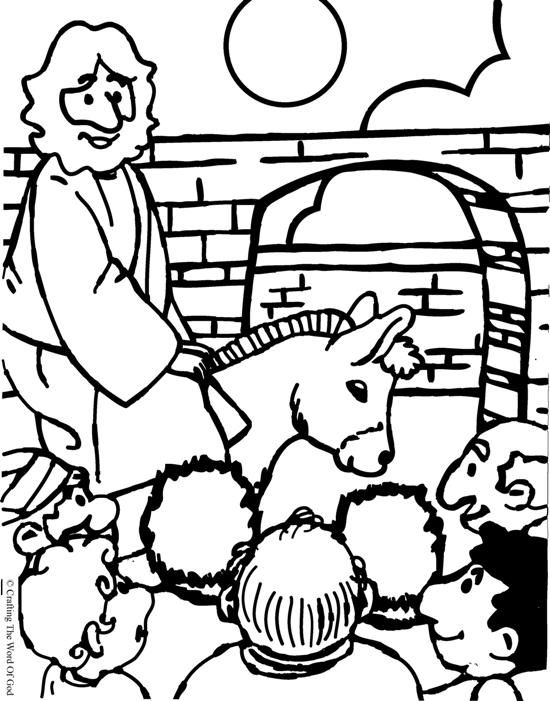 550x701 Jesus Enters Jerusalem(Coloring Page)coloring Pages Are A Great