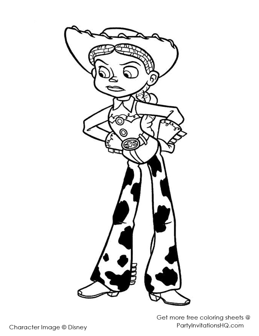 850x1100 Jessie Coloring Pages