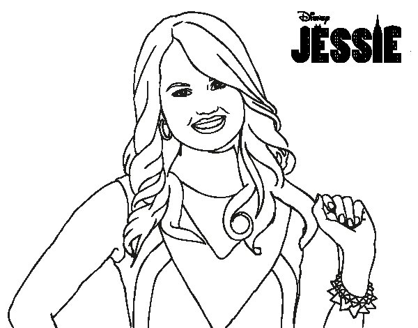 600x470 Disney Channel Jessie Coloring Pages To Print Windows Coloring