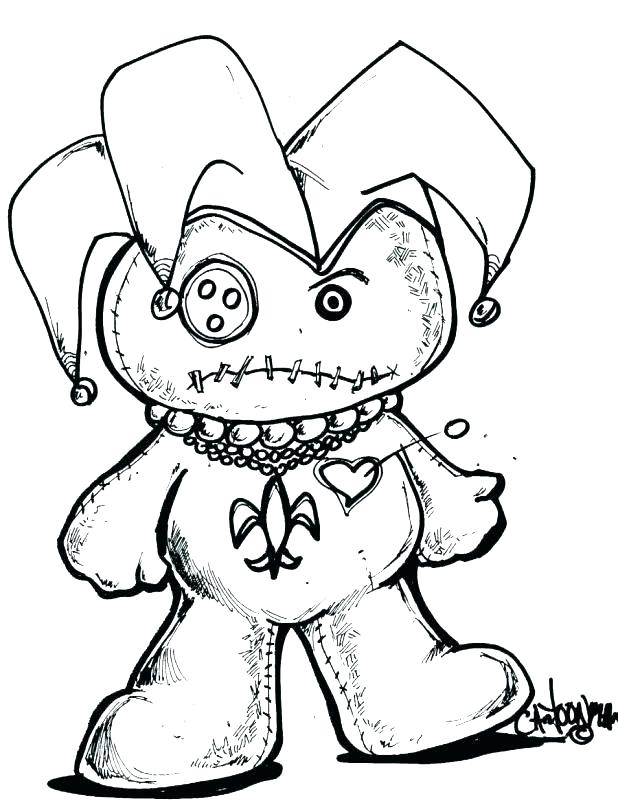 618x812 Masks Coloring Pages Coloring Voodoo Doll By On Coloring Pages
