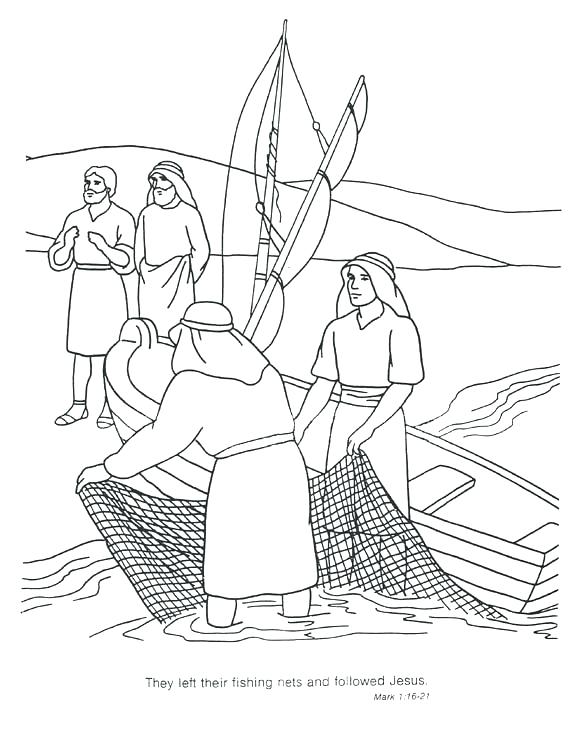 576x734 12 Disciples Coloring Page And The Disciples Coloring Page Also
