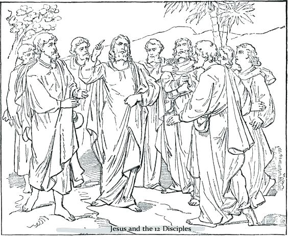 564x462 12 Disciples Coloring Page Disciples Coloring Page Disciples