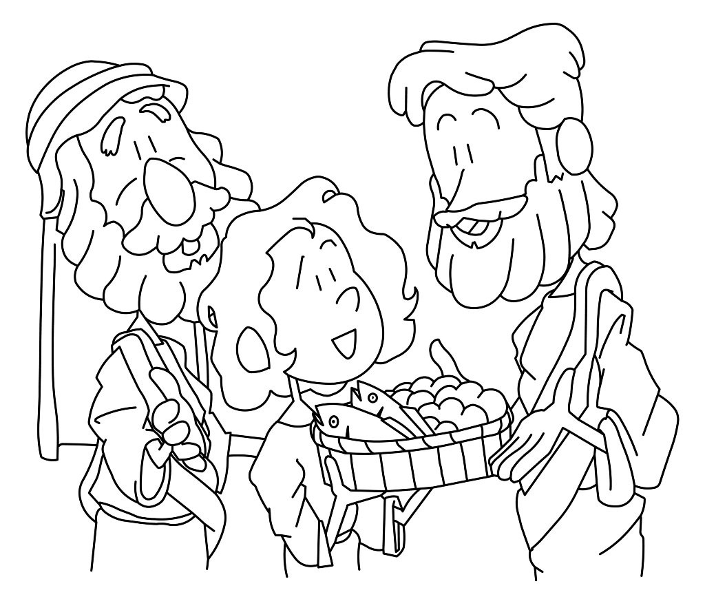 1024x870 Unique Jesus Feeds 5000 Coloring Pages Gallery Free Coloring Book