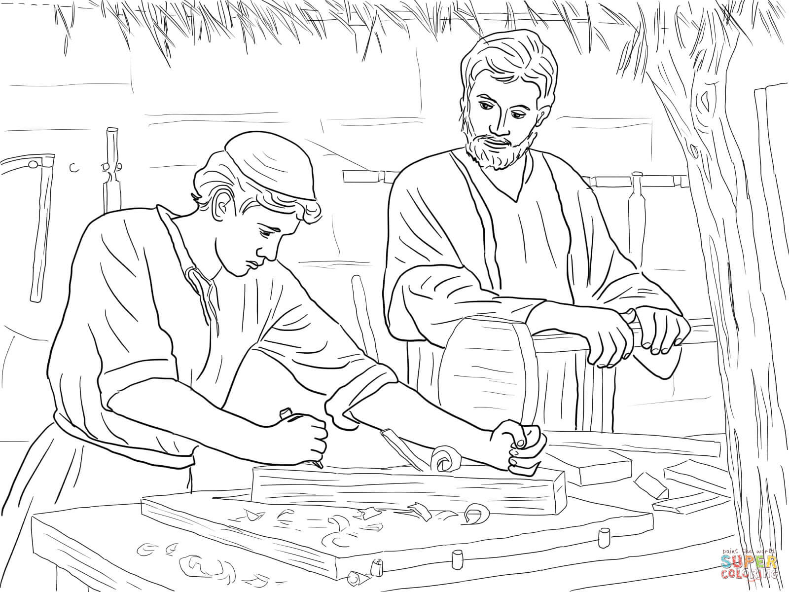 1600x1200 Jesus As A Boy Coloring Pages Free