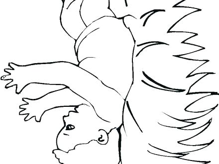 440x330 Baby Jesus Coloring Pages Baby In Manger Coloring Page Coloring