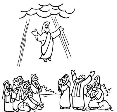 400x381 53 Luxury Jesus Ascends To Heaven Coloring Page Coloring Pages