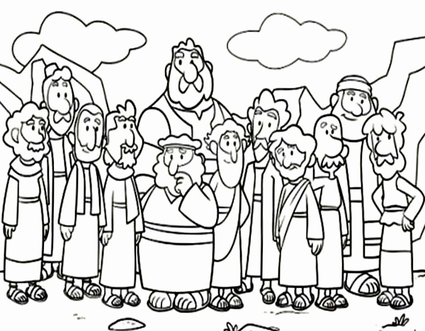 600x468 Jesus The 12 Disciples Coloring Page Lovely Jesus