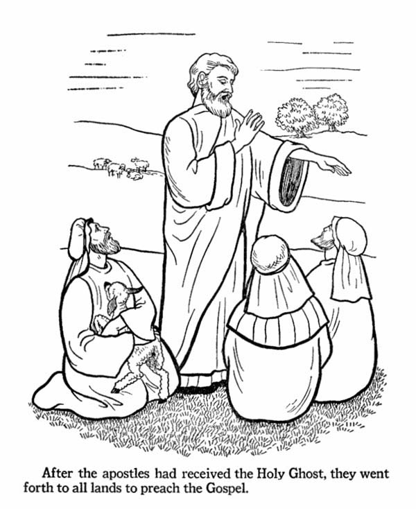 600x734 The Apostles Received The Holy Ghost And Jesus Resurrection