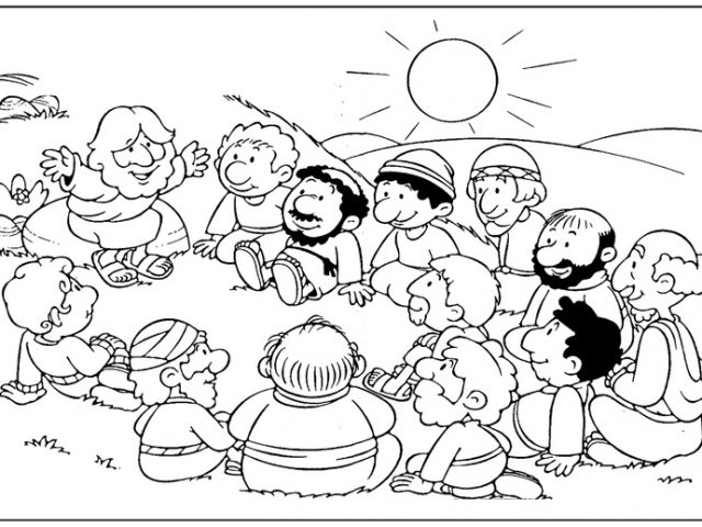 640x480 Jesus Calls The First Disciples Coloring Pages Coloring Page Zone