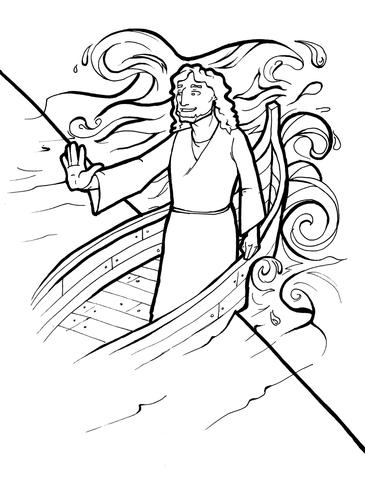 365x480 Jesus Calms The Storm Coloring Page Children's Ministry Deals