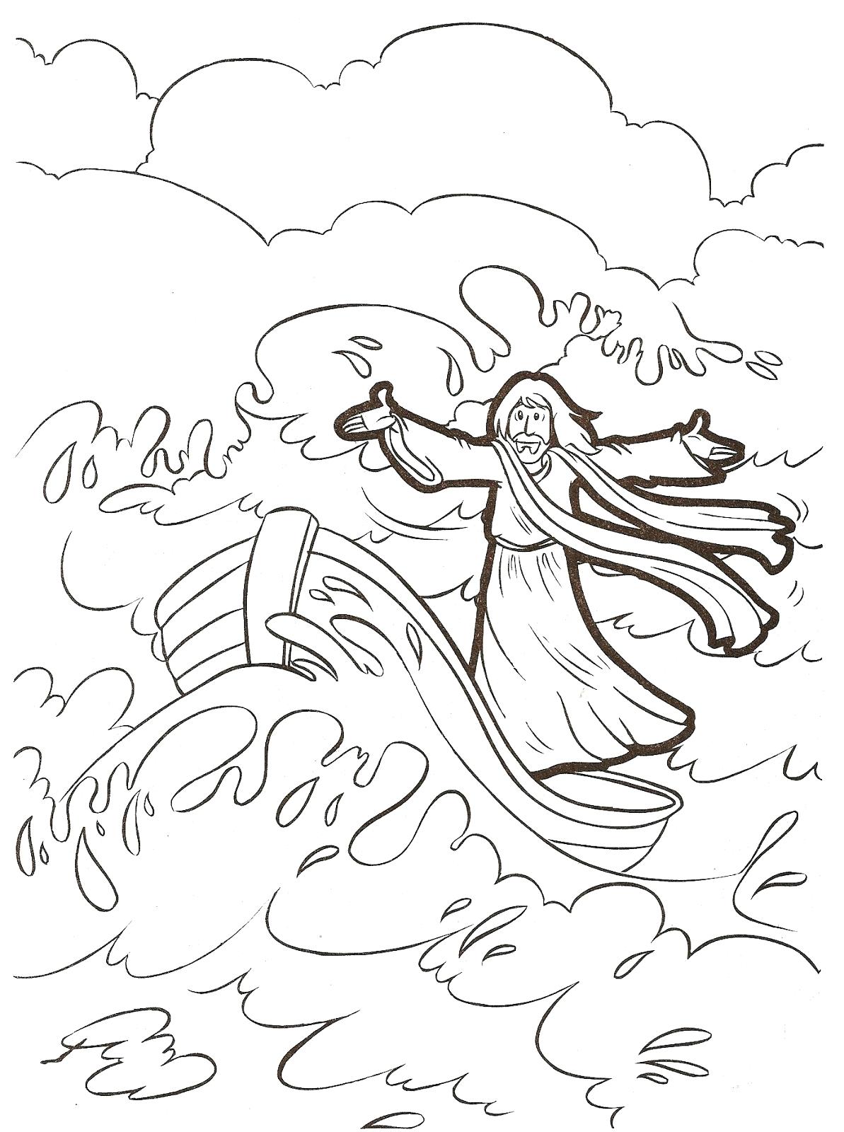 1193x1600 Jesus Calms The Storm Sunday School Lesson New Calm Coloring Page