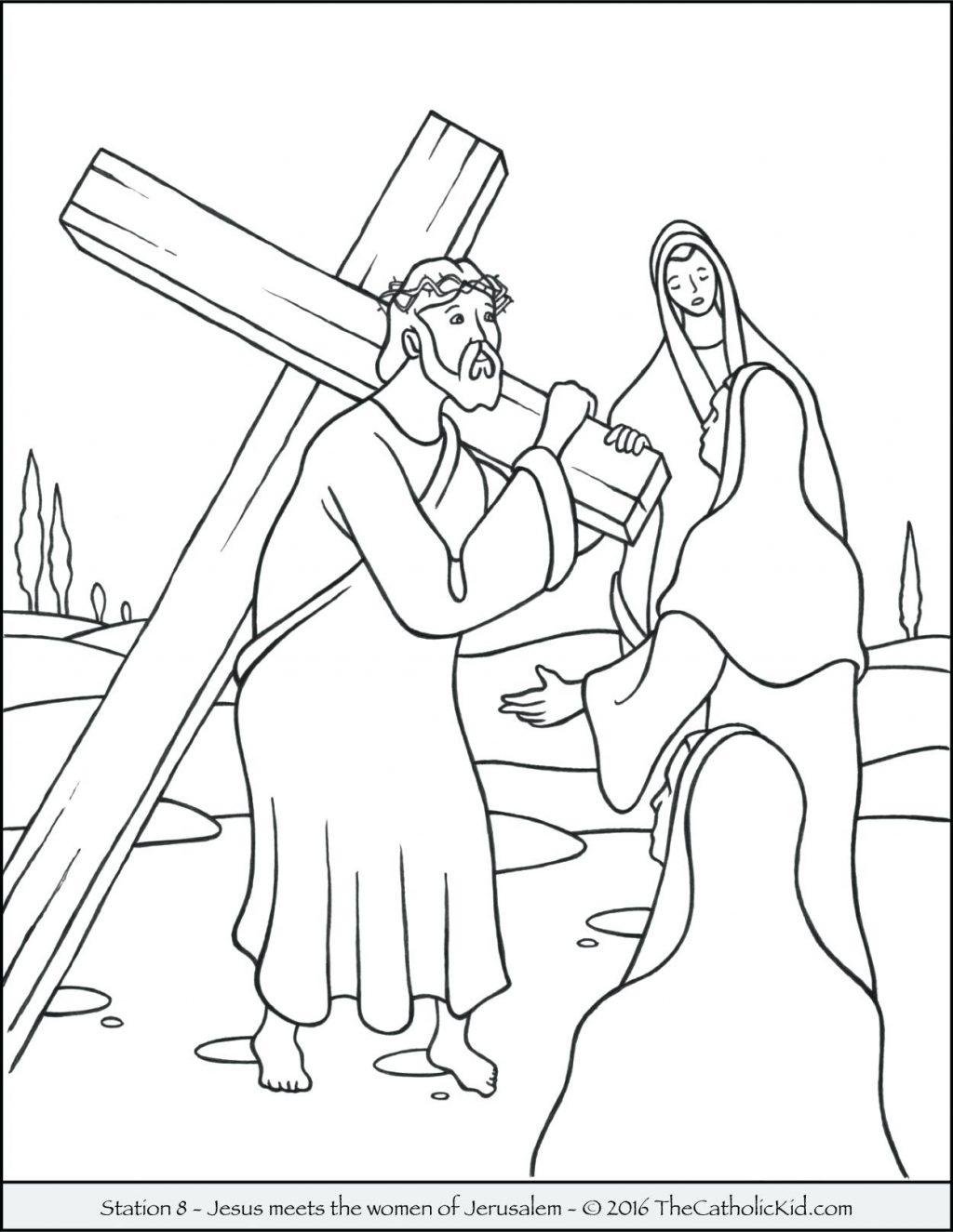 1024x1325 Coloring Pages ~ Coloring Pages Of Jesus Stations The Cross 8