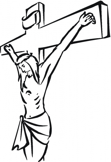 Jesus Christ On The Cross Coloring Pages