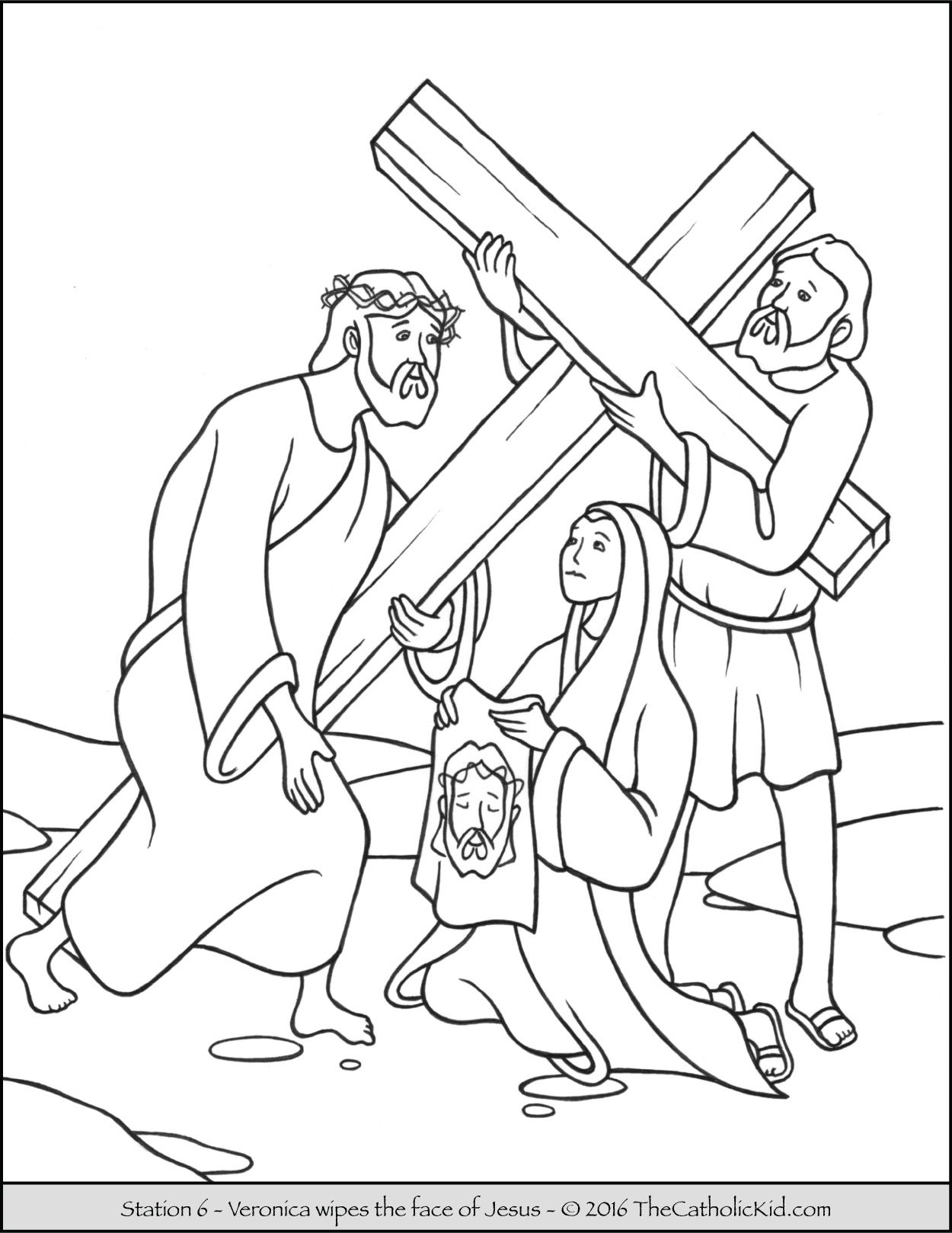 1250x1618 Inspiration Via Crucis Jesus Christ Carrying Cross Stock Vector