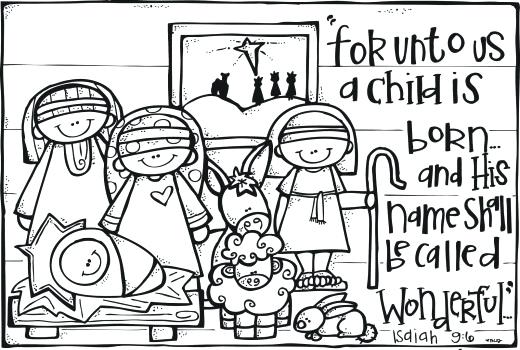 520x350 Jesus Christmas Coloring Pages And Bible Story Coloring Pages
