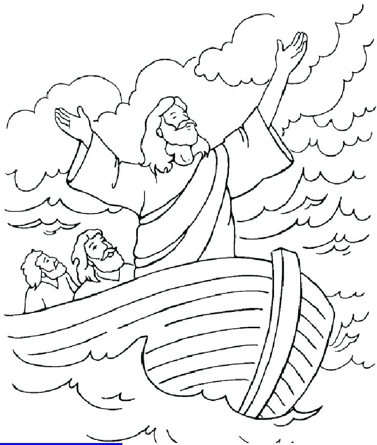 736x869 Jesus Coloring Page Walking On Water Coloring Page Coloring