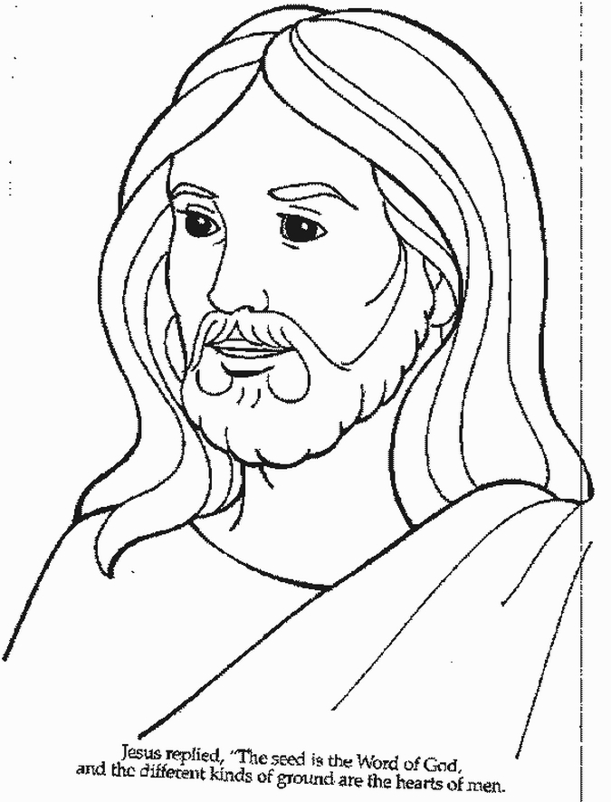 675x886 Coloring Pages. Jesus Color Page