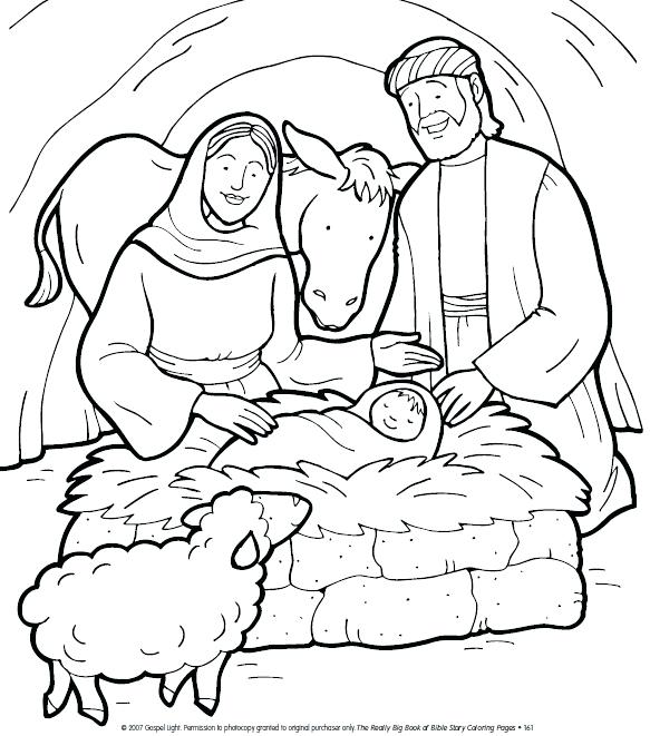 583x661 Coloring Sheet Jesus Is Born Free Nativity Coloring Sheet Coloring