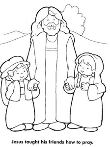 224x300 20 Jesus Coloring Pages For Kids Printable